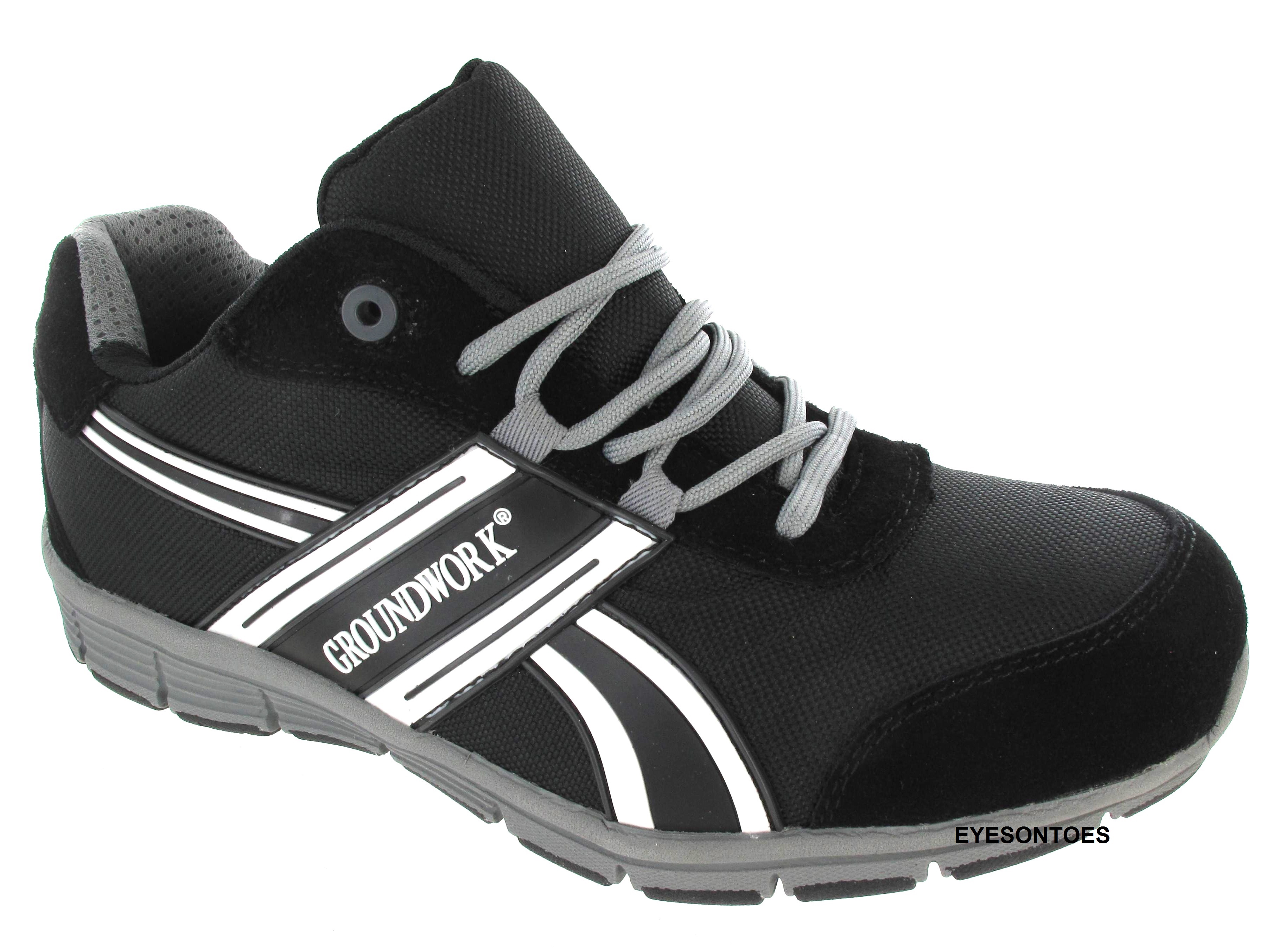 MENS SPORT GROUNDWORK LIGHTWEIGHT TRAINERS STEEL TOE CAP SAFETY TRAINERS SZ 7-11 | eBay